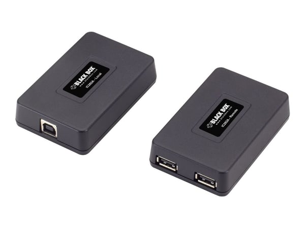 Black Box IC282A, Verkkolähetin ja -vastaanotin, 85 m, 12 Mbit/s, Cat5, Musta, 0.4 A