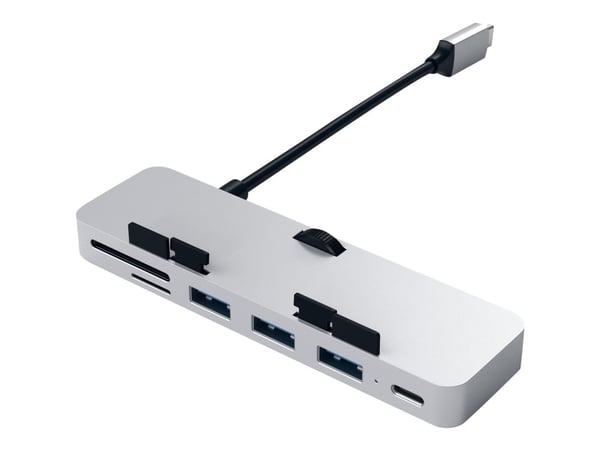 Satechi Aluminum Type-C Clamp Hub Pro - Hub - 3 x SuperSpeed USB 3.0 + 1 x USB-C - pöytätietokoneet