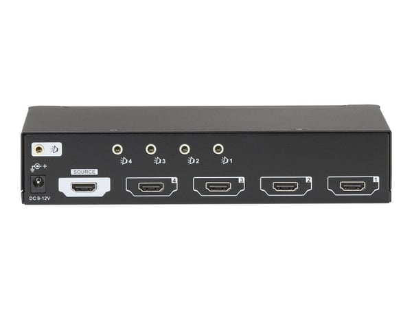 Black Box 1x4 HDMI Splitter - Video/lyd-splitter - 4 x HDMI - stasjonær - for P/N: AC3010A, EVHDMI02T-002M, EVHDMI06-002M, FA790