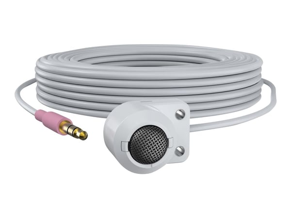 Axis 01560-001, Turvakameramikrofoni, -22 dB, 20 - 20000 Hz, Langallinen, 3.5 mm (1/8"), Valkoinen