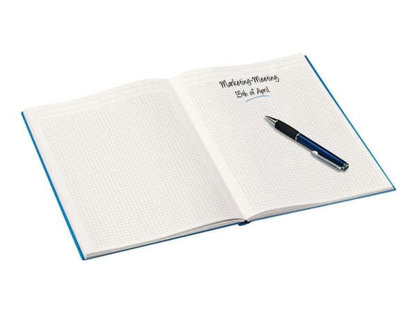 Leitz WOW - Notatbok - innbundet - A5 (148 x 210 mm) - 80 ark - kvadratisk - isblå