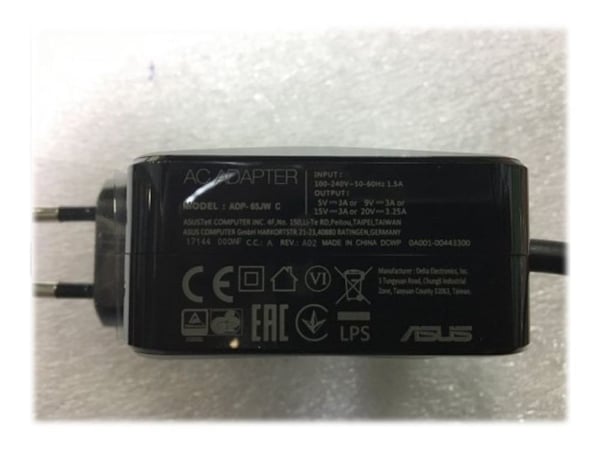 ASUS ADP-65JW C - Nätadapter - AC 100-240 V - 65 Watt - Europa - för ROG Zephyrus M15; S15; ZenBook 13; 13 OLED; 14; ZenBook Flip 13