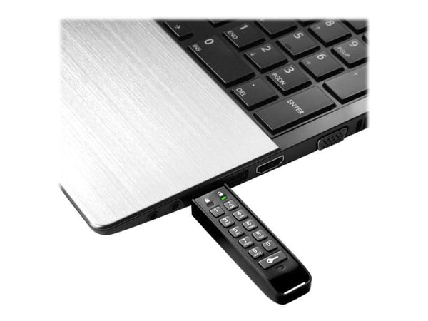 iStorage datAshur Personal2 - USB-flashstasjon - kryptert - 8 GB - USB 3.0