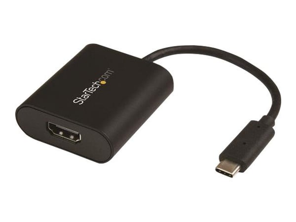 Startech USB C to 4K HDMI Adapter - 4K 60Hz - Thunderbolt 3 Compatible - USB Type C to HDMI Video Display Adapter (CDP2HD4K60SA) - Video adapter - ...