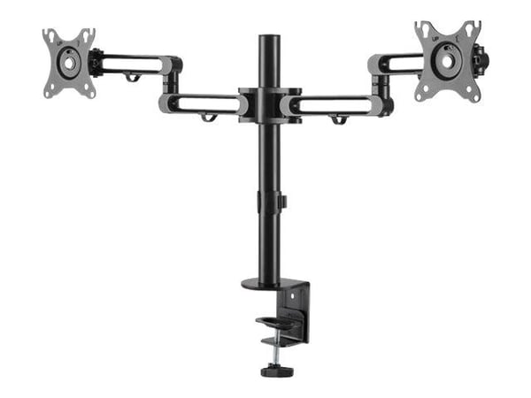 Startech Desk Mount Dual Monitor Arm, Desk Clamp VESA Compatible Monitor Mount for up to 32 inch Displays, Ergonomic Articulating Monitor Arm, Heig...