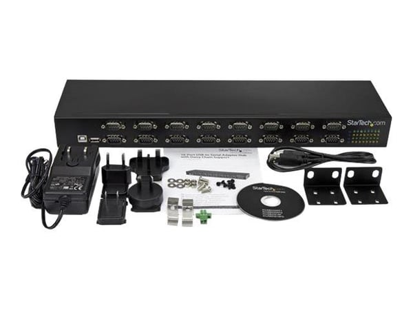 StarTech.com ICUSB23216FD, USB 2.0 Type-B, Sarja, 480 Mbit/s, Musta, Terästä, 36 W