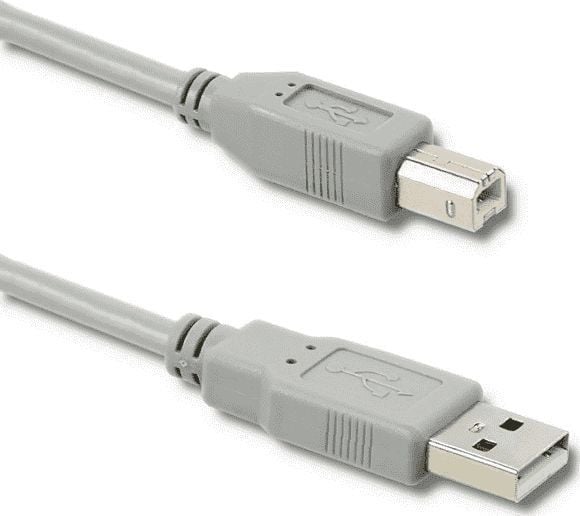 Qoltec 50394, 0,5 m, USB A, USB B, USB 2.0, 0,48 Gbit/sek, grå