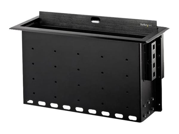 StarTech.com Dual-Module Conference Table Connectivity Box-Customizable - Monteringsplatta - svart