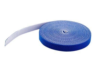 StarTech.com 25ft Hook and Loop Roll, Cut-to-Size Reusable Cable Ties, Bulk Industrial Wire Fastener Tape / Adjustable Fabric Wraps Blue / Resuable...