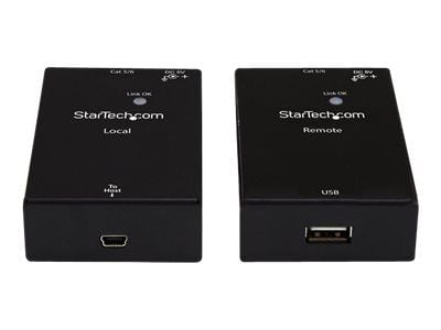 Startech USB 2.0 Extender over Cat5e/Cat6 Cable (RJ45), Up to 165ft (50m), High Speed USB Port Extender Adapter Kit, Powered, USB over Ethernet Cab...
