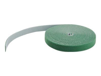 StarTech.com 25ft Hook and Loop Roll, Cut-to-Size Reusable Cable Ties, Bulk Industrial Wire Fastener Tape / Adjustable Fabric Wraps Green / Resuabl...