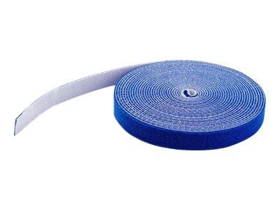 StarTech.com 100ft Hook and Loop Roll, Cut-to-Size Reusable Cable Ties, Bulk Industrial Wire Fastener Tape / Adjustable Fabric Wraps Blue / Resuabl...