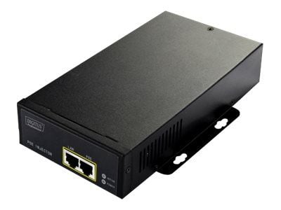 Digitus DN-95107, Gigabitti Ethernet, 10,100,1000 Mbit/s, IEEE 802.3at, Musta, 55 V, 95 W