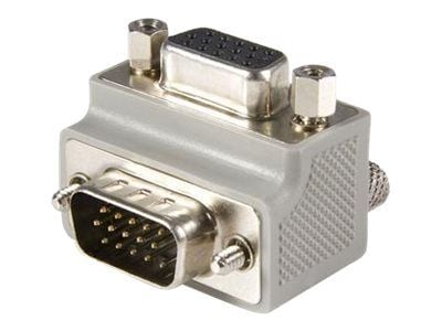 StarTech Right Angle VGA Adapter - Right Angle VGA to VGA - Male/Female - Type 1 - VGA Adapter Cable (GC1515MFRA1) - VGA-adapter - HD-15 (VGA) (han...