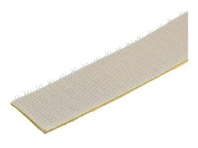 StarTech.com 50ft Hook and Loop Roll, Cut-to-Size Reusable Cable Ties, Bulk Industrial Wire Fastener Tape/Adjustable Fabric Wraps Yellow/Resuable S...