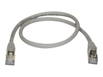 Startech 50cm CAT6A Ethernet Cable, 10 Gigabit Shielded Snagless RJ45 100W PoE Patch Cord, CAT 6A 10GbE STP Network Cable w/Strain Relief, Grey, UL...