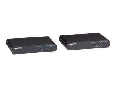 Black Box ServSwitch KVM Extender HDMI, USB 2.0, over CATx - Förlängare för tangentbord/video/mus/USB - USB - upp till 100 m