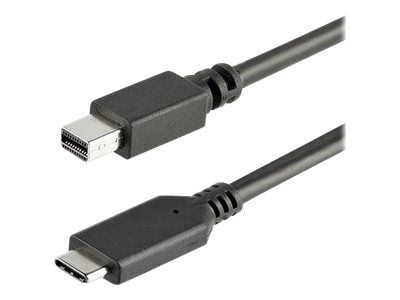 StarTech 1m / 3.3ft USB-C to Mini DisplayPort Cable - 4K 60Hz - Black - USB 3.1 Type C to mDP Adapter (CDP2MDPMM1MB) - Adapterkabel - USB-C (hann) ...