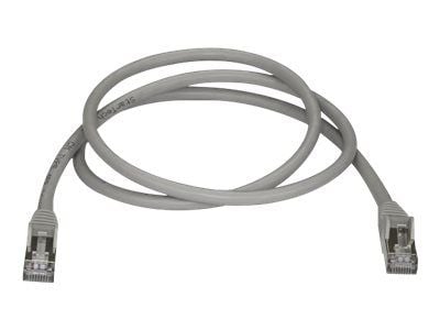 Startech 1m CAT6A Ethernet Cable, 10 Gigabit Shielded Snagless RJ45 100W PoE Patch Cord, CAT 6A 10GbE STP Network Cable w/Strain Relief, Grey, UL C...
