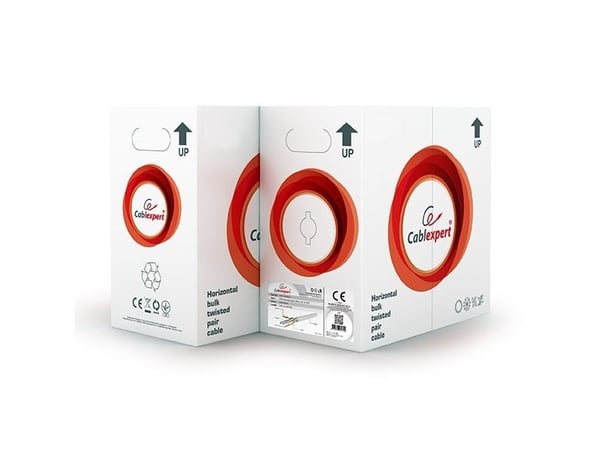 Cablexpert - Irtokaapeli - 305 m - UTP - CAT 6 - säikeistetty - harmaa - harmaa