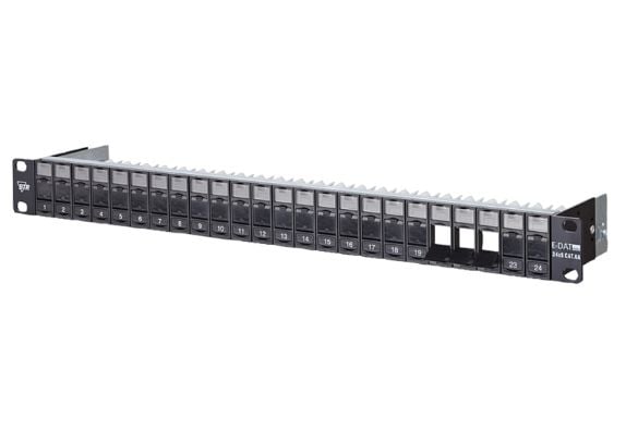 Metz Connect Unequipped - Patch-panel - lajittelu - 1U - 19" - 24 porttia