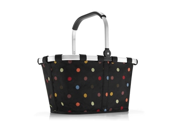 Reisenthel BK7009, Musta, Monivärinen, Alumiini, Polyesteri, Ostoskori, Kuvio, Pistekuvio, 22 L