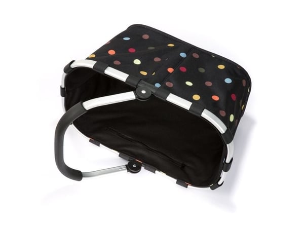 Reisenthel BK7009, Handlekurv, Sort, Flerfarget, Aluminium, Polyester, Mønster, Punktmønstret, 22 l