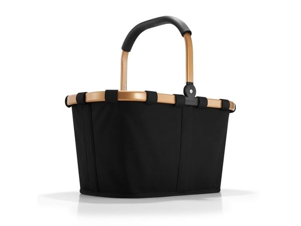 Reisenthel BK7041, ostoskärry, musta, kultainen, alumiini, polyesteri, 22 L, 480 mm, 280 mm