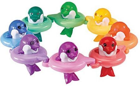 Tomy Toomies Do Rae Mi Dolphins, Bade leke, Gutt/Jente, 1 år, Gir fra seg lyd, Flerfarget