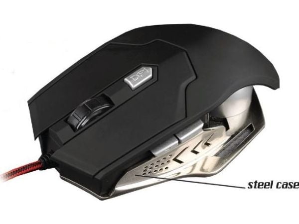 Rebeltec Falcon - Mus - optisk - 6 knapper - kabling - USB