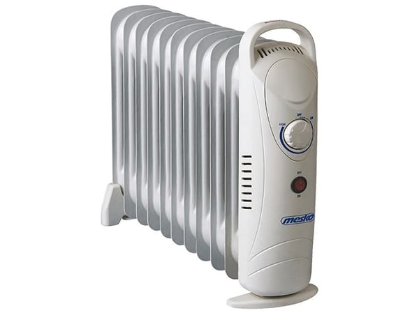 Mesko Home MS 7806, Öljysähkölämmitin, Öljy, Öljy, Sisätila, Lattia, Valkoinen