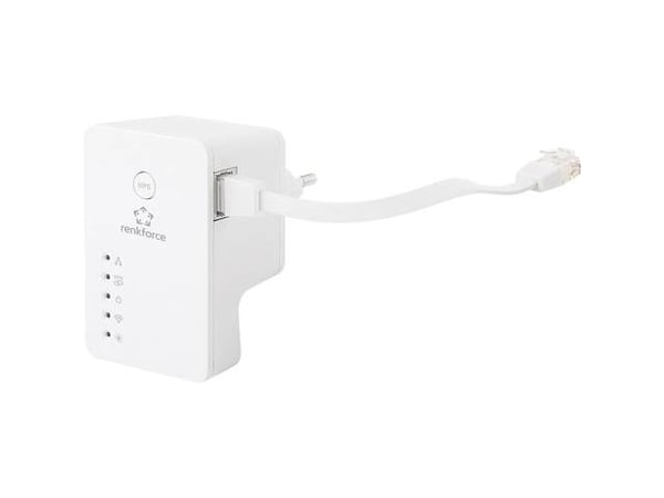 Renkforce RF-AP-N300Mini - Bridge - 802.11b/g/n - 2,4 GHz - kan kobles til vegguttak