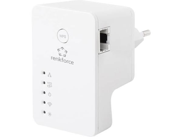 Renkforce RF-AP-N300Mini - Bridge - 802.11b/g/n - 2,4 GHz - kan kobles til vegguttak