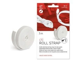 LTC ROLL STRAP - Kardborreremsa - vit