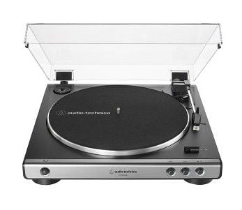 Audio-Technica AT-LP60XUSB, Beltedrevet platespiller, Fullautomatisert, Grå, Metallisk, Aluminium, 33 1/3,45 RPM, DC-hjelpemotor