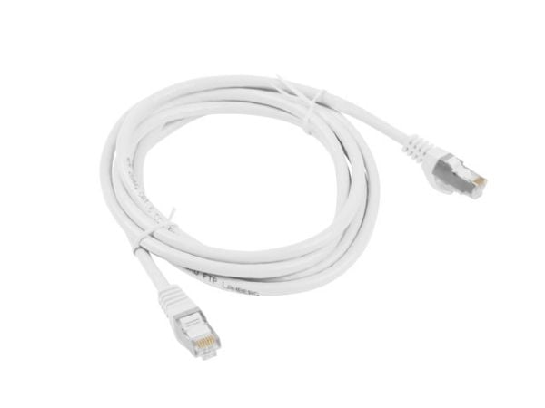 Lanberg - Koblingskabel - RJ-45 (hann) til RJ-45 (hann) - foliebelagt uskjermet tvinnet kabelpar (F/UTP) - CAT 6 - formstøpt, uten hindringer, fler...