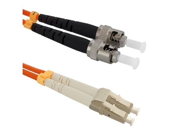 Qoltec - Koblingskabel - LC/UPC-multimodus (hann) til ST/UPC-multimodus (hann) - 2 m - fiberoptisk - dupleks - 50 / 125 mikroner - OM2 - halogenfri...