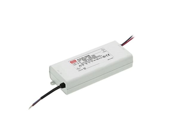 MEAN WELL PLD-60-700B, Valaisimen virransyöttö, Valkoinen, Muovi, IP30, AC, 60 W