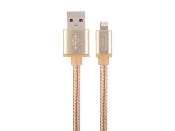 Cablexpert - Lightning-kaapeli - USB-uros Lightning-uros - 1,8 m - kultainen