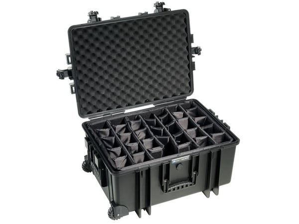 B&amp;W outdoor.case tyyppi 6800 - Kova kotelo - polypropeeni - musta