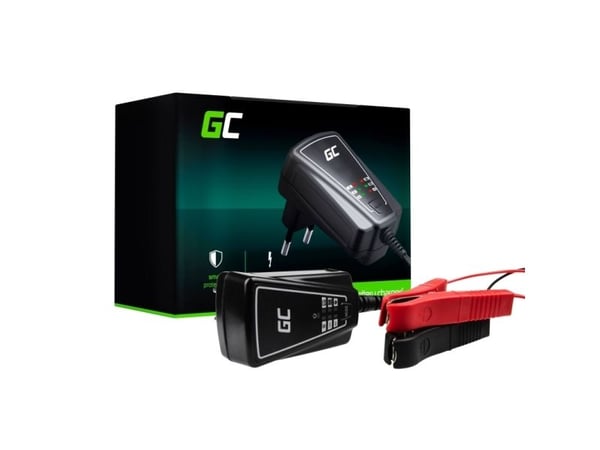 Green Cell - Strømadapter - 12 watt - 1 A - 2 utgangskontakter (alligatorklemme)