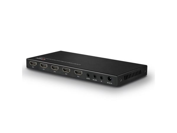 Lindy 38249, HDMI, Metall, Svart, 18 Gbit/s, 3840 x 2160 piksler, 5.1 kanaler