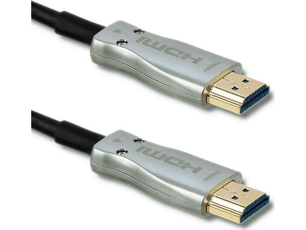 Qoltec - HDMI-kabel - HDMI hann til HDMI hann - 10 m - svart, sølv