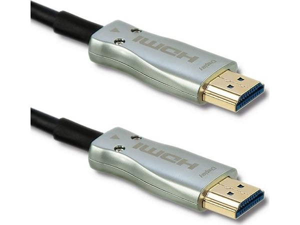 Qoltec - HDMI-kaapeli - HDMI-uros HDMI-uros - 20 m - musta, hopea