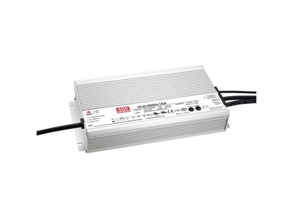 MEAN WELL HLG-600H-54A, 600 W, IP65, 90 - 305 V, 11,2 A, 54 V, 144 mm