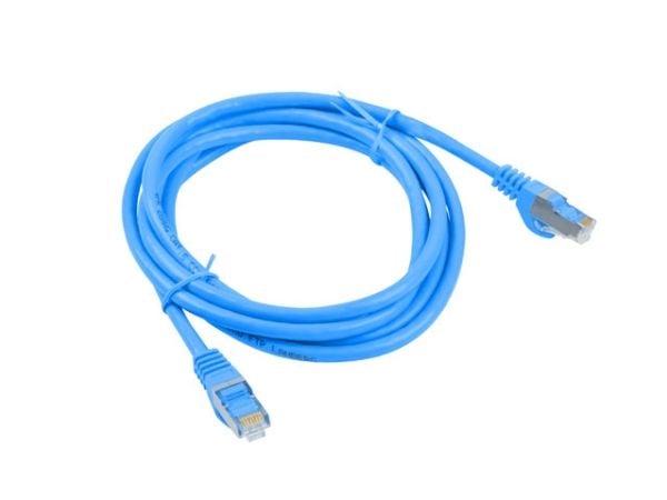 Lanberg - Patch-kabel - RJ-45 (hane) till RJ-45 (hane) - 50 cm - F/UTP (folieöverdraget oskärmat tvinnat par) - CAT 6 - formpressad, hakfri, tvinna...