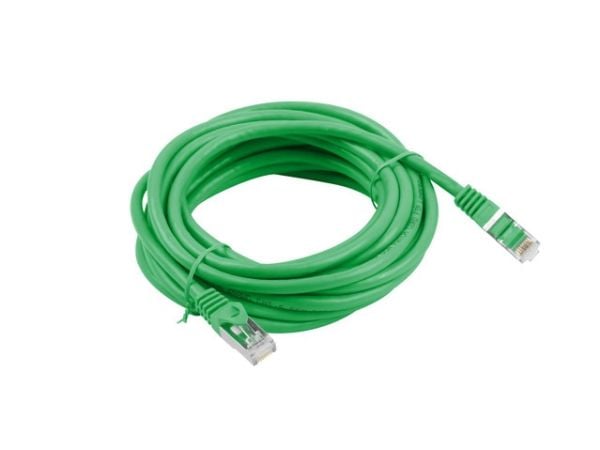 Lanberg - Koblingskabel - RJ-45 (hann) til RJ-45 (hann) - foliebelagt uskjermet tvinnet kabelpar (F/UTP) - CAT 6 - formstøpt, uten hindringer, fler...