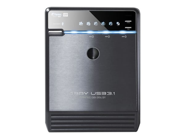 FANTEC QB-35U31 - Harddiskarray - 4 brønner (SATA-600) - USB 3.1 Gen 2 (ekstern)
