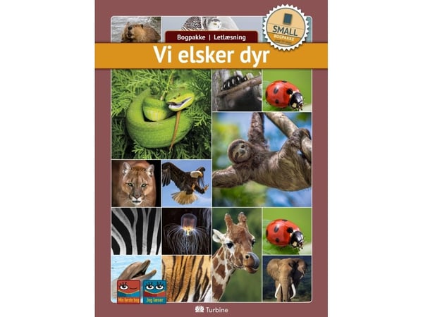 Rakastamme eläimiä (PIENI 10 kirjaa) | Kirjapaketti, helppolukuinen, fakta, faktat | Kieli: Tanska