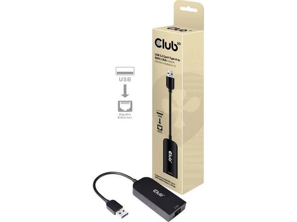 Club 3D - Nettverksadapter - USB 3.2 Gen 1 - 2.5GBase-T